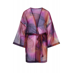 Plážový letní kaftan s barveným vzorem | Esotiq