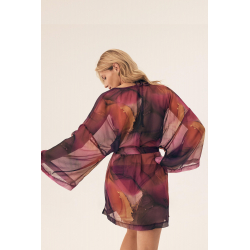 Plážový letní kaftan s barveným vzorem | Esotiq