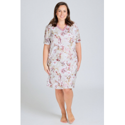 Květinová noční košile s délkou ke kolenům Květinová noční košile s délkou ke kolenům