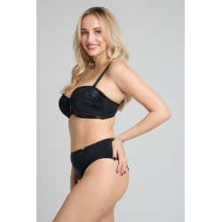 Plavková podprsenka s lesklým efektem vykouzlí svůdný dekolt