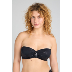 Plavková podprsenka s lesklým efektem vykouzlí svůdný dekolt