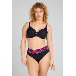 Tence vyztužená plavková podprsenka se zebřím vzorem