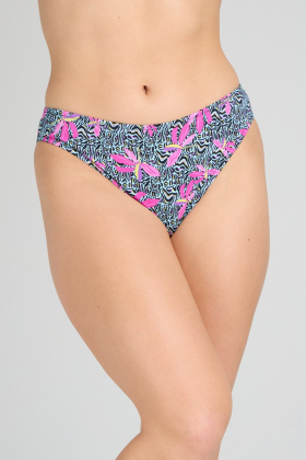 Plavkové klasické kalhotky s letním vzorem | Triola