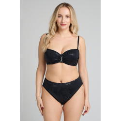 Plavková podprsenka s lesklým efektem vykouzlí svůdný dekolt