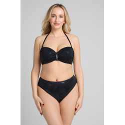 Plavková podprsenka s lesklým efektem vykouzlí svůdný dekolt