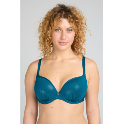 Pohodlná plavková podprsenka s lesklým potiskem Triola