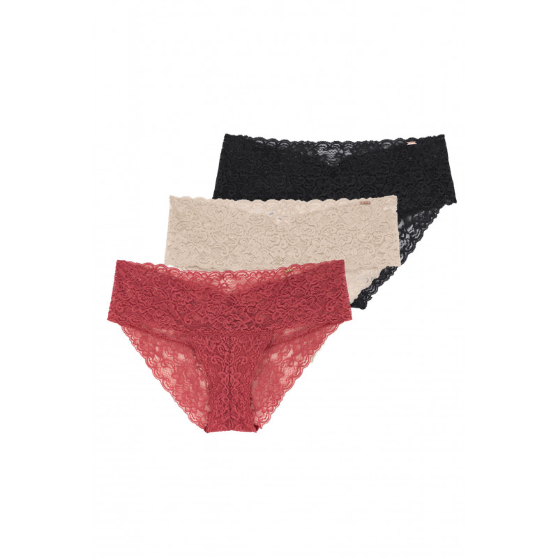 Sada kalhotek Dorina D000291LA021 - barva:DORO3X0068/červená/béžová/černá, velikost:XXL