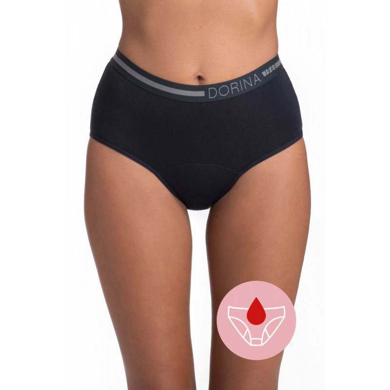 Sada nočních menstruačních kalhotek Dorina D000159CO009 - barva:DORO2X0010/černá, velikost:XS
