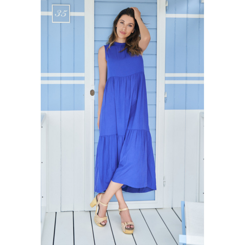 Dámské šaty Linclalor Naxos 02859 - barva:LCL1436/modrá, velikost:38