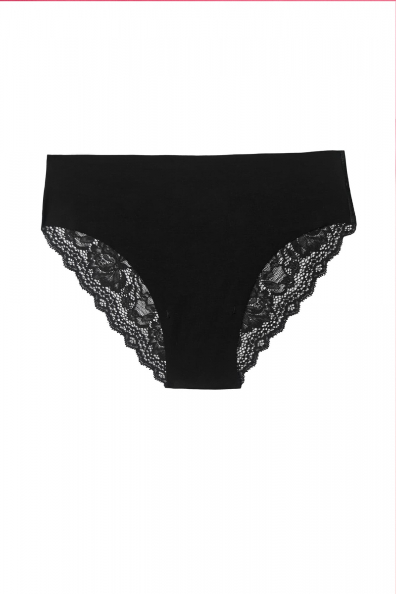 Pohodlné a sexy krajkové kalhotky černé | Jadea