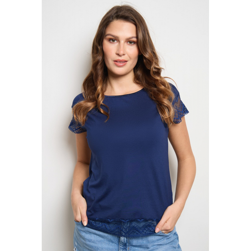 Dámské tričko SUZETTE Eldar - barva:ELDNBLUE/námořnická, velikost:L
