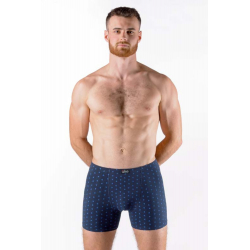 Pánské bavlněné boxerky s delší nohavičkou Gina 74166P