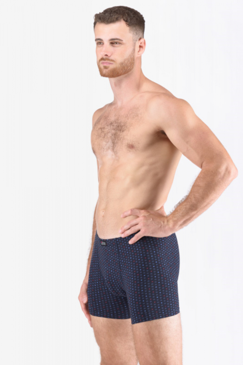 Pánské bavlněné boxerky s delší nohavičkou Gina 74170