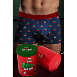 Pánské vánoční boxerky tmavě modré
