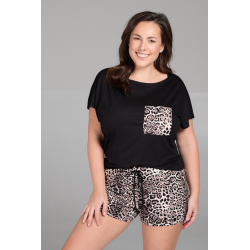 Dámský pyžamový set s trendy leopardím vzorem | Eldar