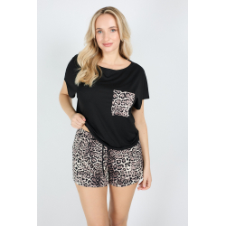 Dámský pyžamový set s trendy leopardím vzorem | Eldar