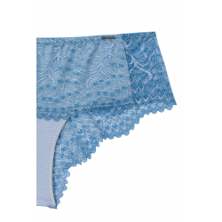Kalhotky panty v modré barvě s jemnou krajkou | Triola
