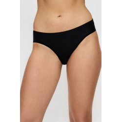 Elegantní dámská černá tanga z příjemného materiálu