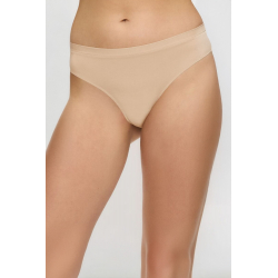Elegantní dámská béžová tanga z příjemného materiálu