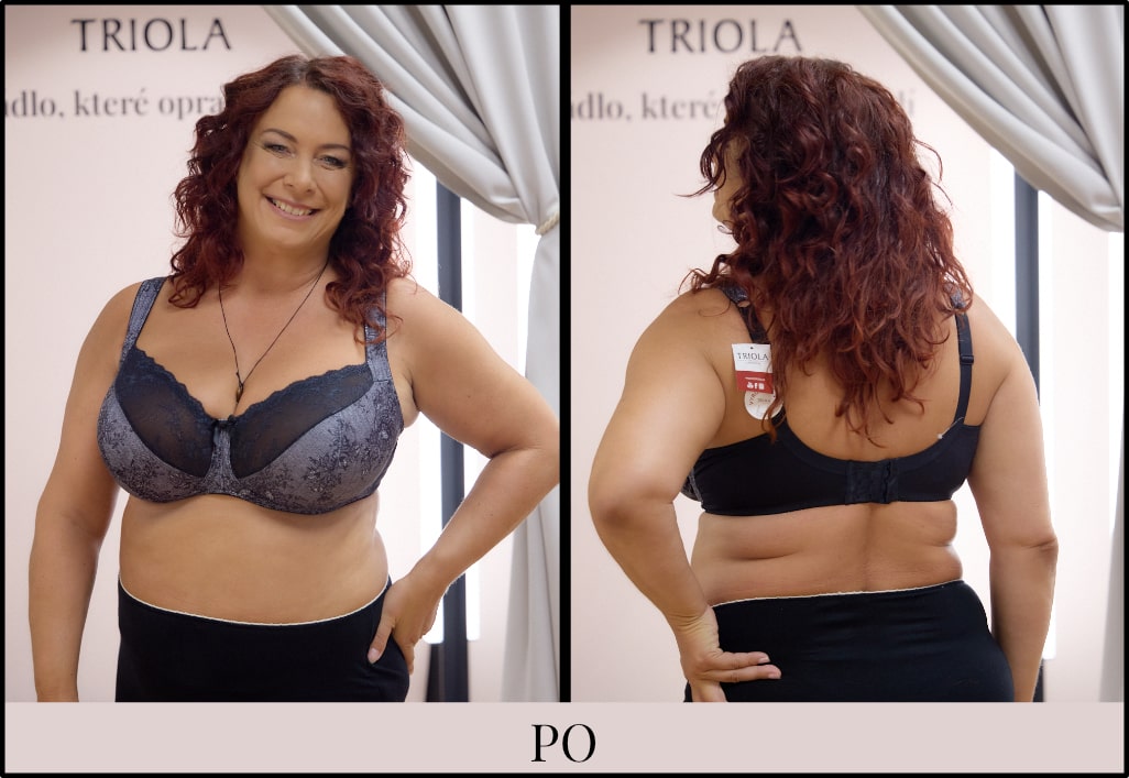 Triola Comfy-Fit nevyztužená podprsenka černo-bílá 21777