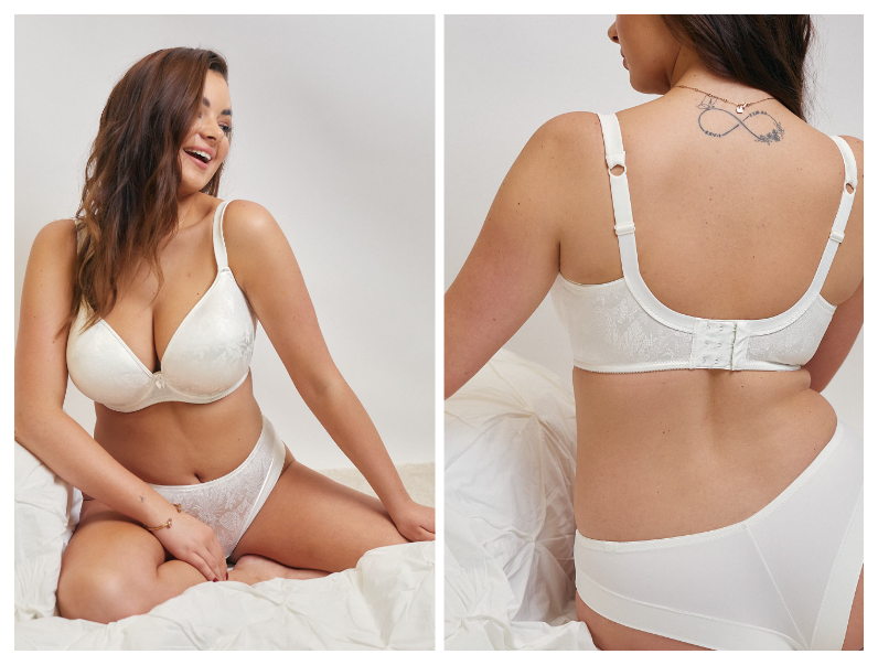 Hladká bílá podprsenka Triola Top-Fit