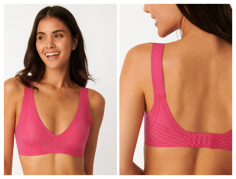Růžová podprsenka Sloggi Zero Feel Soft Bra bez kostic